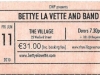 Bettye LaVette Band @ The Village 2010, Bettye La Vette Ticket