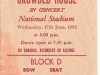 Crowded House, National Stadium, Dublin 1992
