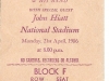 Paul Brady, John Hiatt, National Stadium, 1986, Ticket