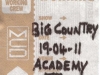 Big Country, The Academy, Dublin